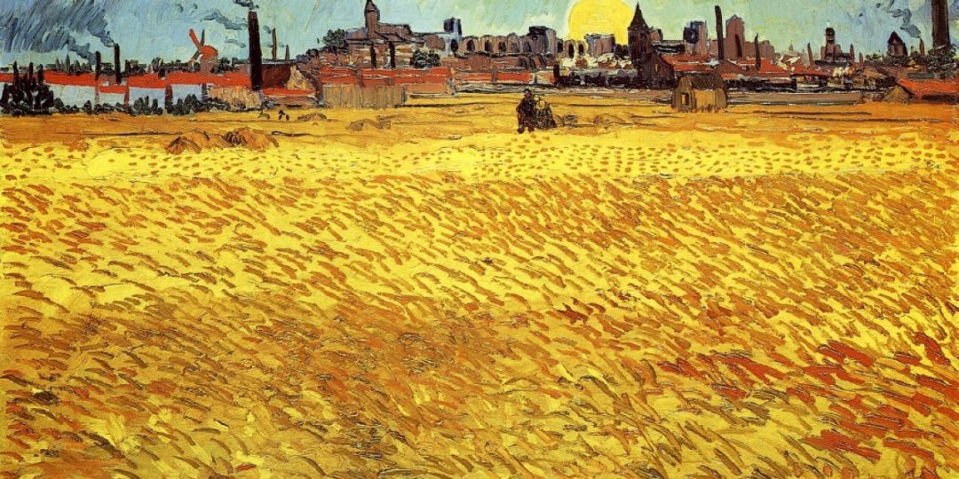 Van Gogh Campo di grano al tramonto